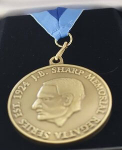 A JB Sharp Memorial Regatta Series Medal